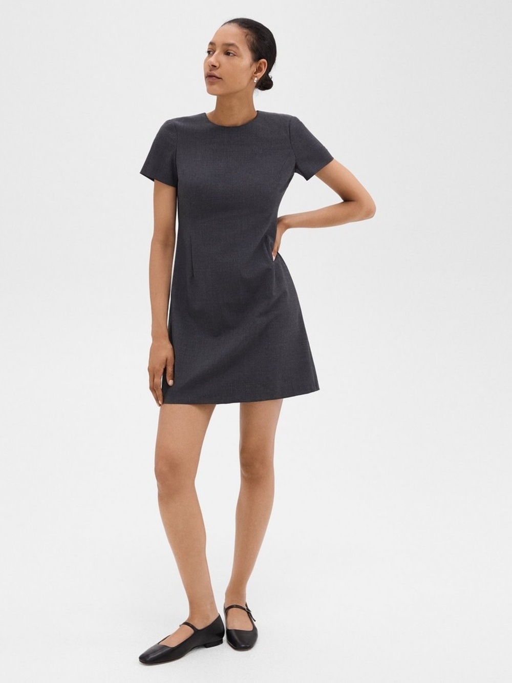 Theory Good Wool Sheath Dress